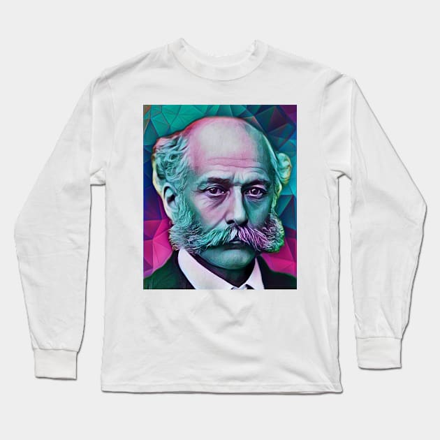 Joseph Bazalgette Portrait | Joseph Bazalgette Artwork 5 Long Sleeve T-Shirt by JustLit